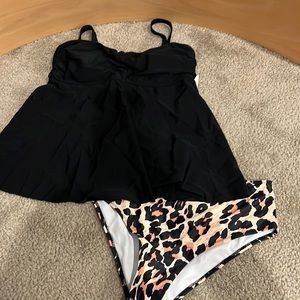 Cheetah print swimsuit